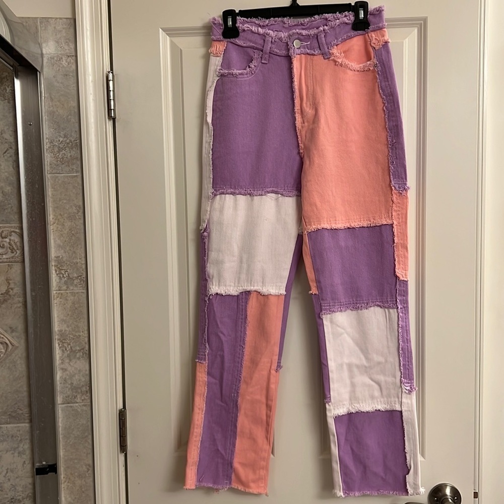 Ladies multi colored pants